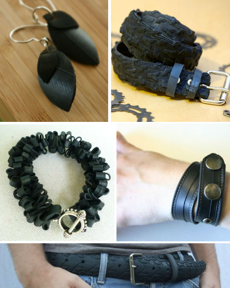 recycled-tires-jewelry-belts