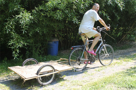 DIY Bamboo Bike Trailer