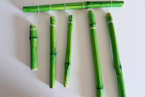 Bamboo DIY Bamboo Sticks Kit Wooden Bamboo Chime Sticks DIY Bamboo Chime  Sticks Bamboo Craft Sticks Natural Bamboo Sticks Green Bamboo 