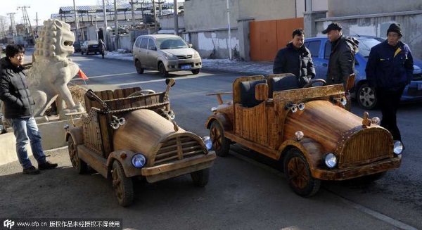 China wooden electric car cd9