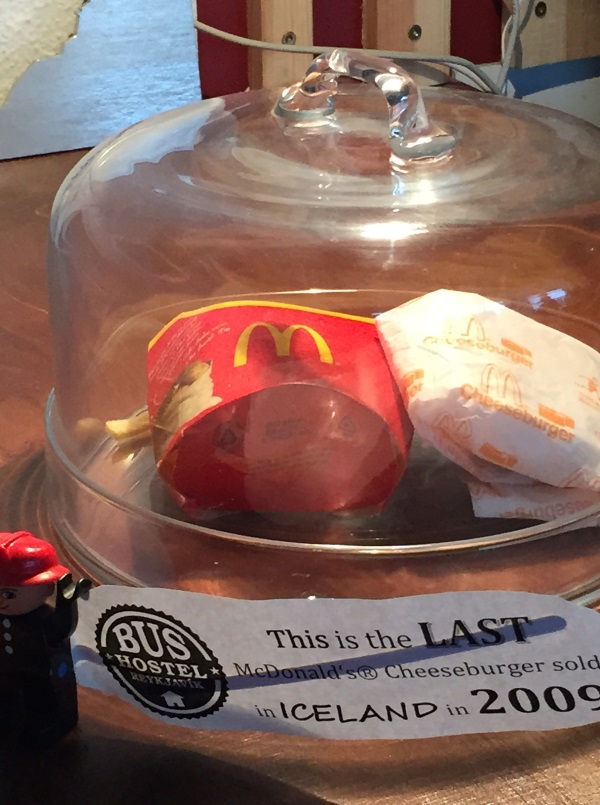 Last McDonalds Burger Fries Iceland 5c