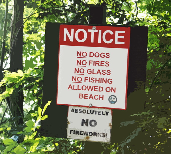 Sandy Clauses: 10 Bonkers Beach Rules Signs