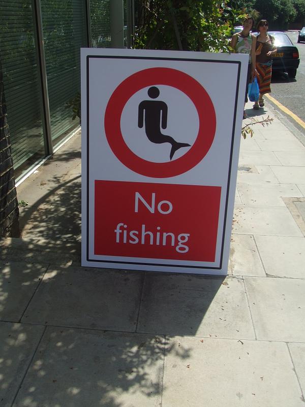 Off The Hook: 10 Reel Cool 'No Fishing' Signs - WebEcoist
